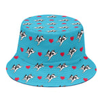 Love French Bulldog Pattern Print Bucket Hat