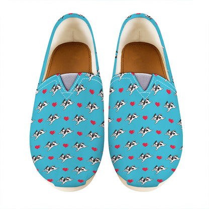 Love French Bulldog Pattern Print Casual Shoes