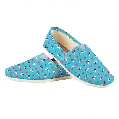 Love French Bulldog Pattern Print Casual Shoes
