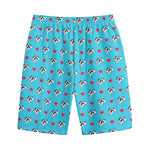 Love French Bulldog Pattern Print Cotton Shorts