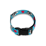 Love French Bulldog Pattern Print Dog Collar