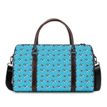 Love French Bulldog Pattern Print Duffle Bag