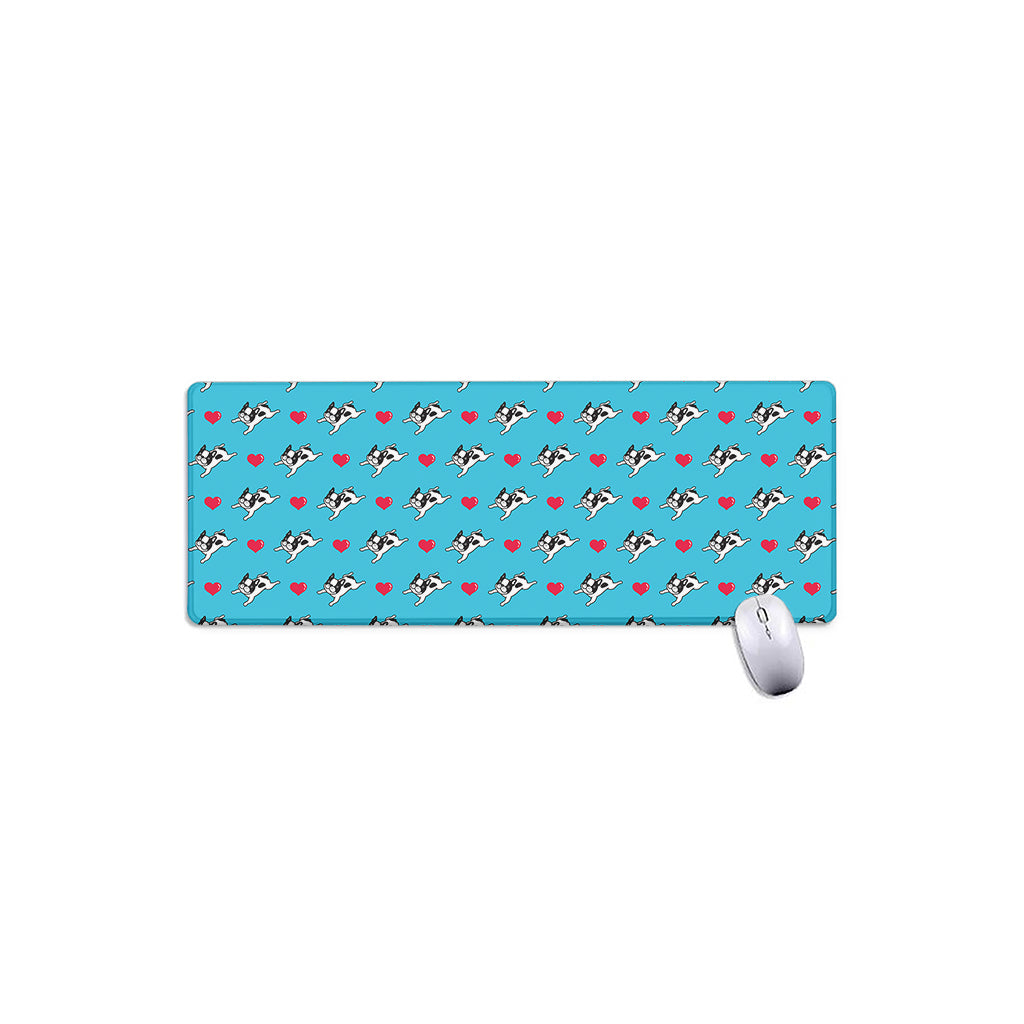 Love French Bulldog Pattern Print Extended Mouse Pad