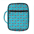 Love French Bulldog Pattern Print Front Pocket Bible Bag