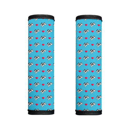 Love French Bulldog Pattern Print Handle Covers
