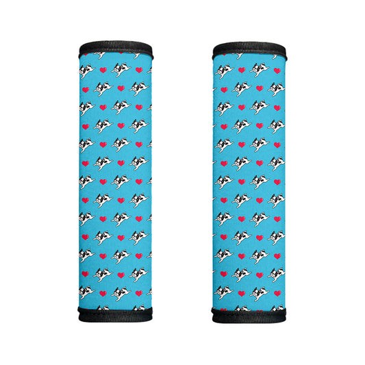 Love French Bulldog Pattern Print Handle Covers