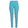 Love French Bulldog Pattern Print High-Waisted Pocket Leggings