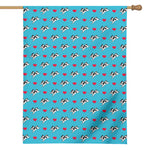Love French Bulldog Pattern Print House Flag