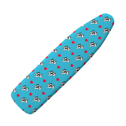 Love French Bulldog Pattern Print Ironing Board Cover