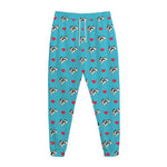 Love French Bulldog Pattern Print Jogger Pants