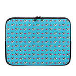 Love French Bulldog Pattern Print Laptop Sleeve