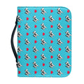 Love French Bulldog Pattern Print Leather Bible Cover