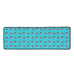 Love French Bulldog Pattern Print Long Kitchen Mat