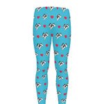 Love French Bulldog Pattern Print Men's leggings