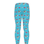 Love French Bulldog Pattern Print Men's leggings