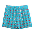 Love French Bulldog Pattern Print Mesh Shorts