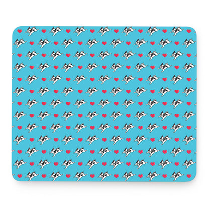 Love French Bulldog Pattern Print Mouse Pad