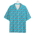 Love French Bulldog Pattern Print Rayon Hawaiian Shirt