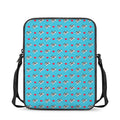 Love French Bulldog Pattern Print Rectangular Crossbody Bag