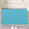 Love French Bulldog Pattern Print Rubber Doormat