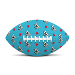 Love French Bulldog Pattern Print Rugby Ball