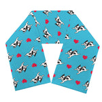 Love French Bulldog Pattern Print Scarf