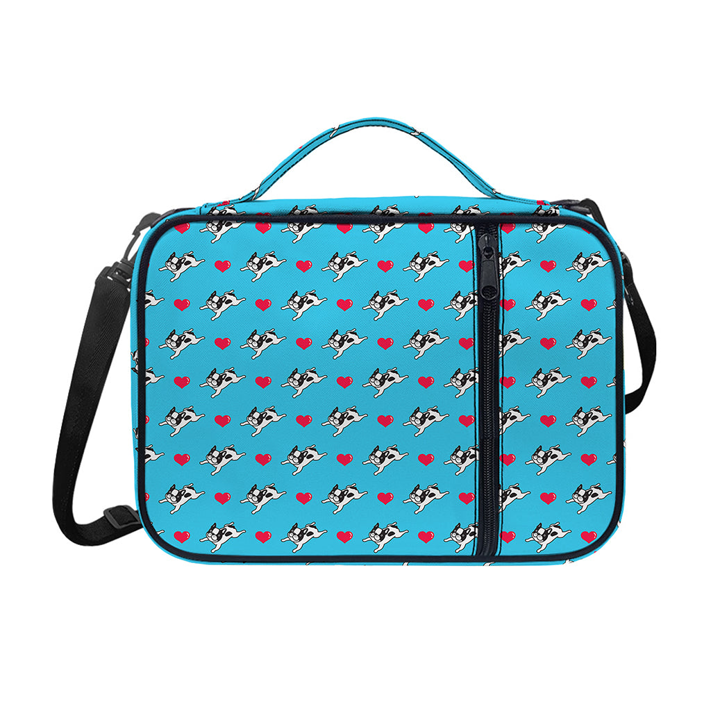 Love French Bulldog Pattern Print Shoulder Strap Bible Bag