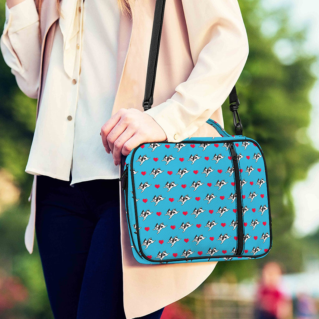 Love French Bulldog Pattern Print Shoulder Strap Bible Bag