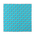 Love French Bulldog Pattern Print Silk Bandana