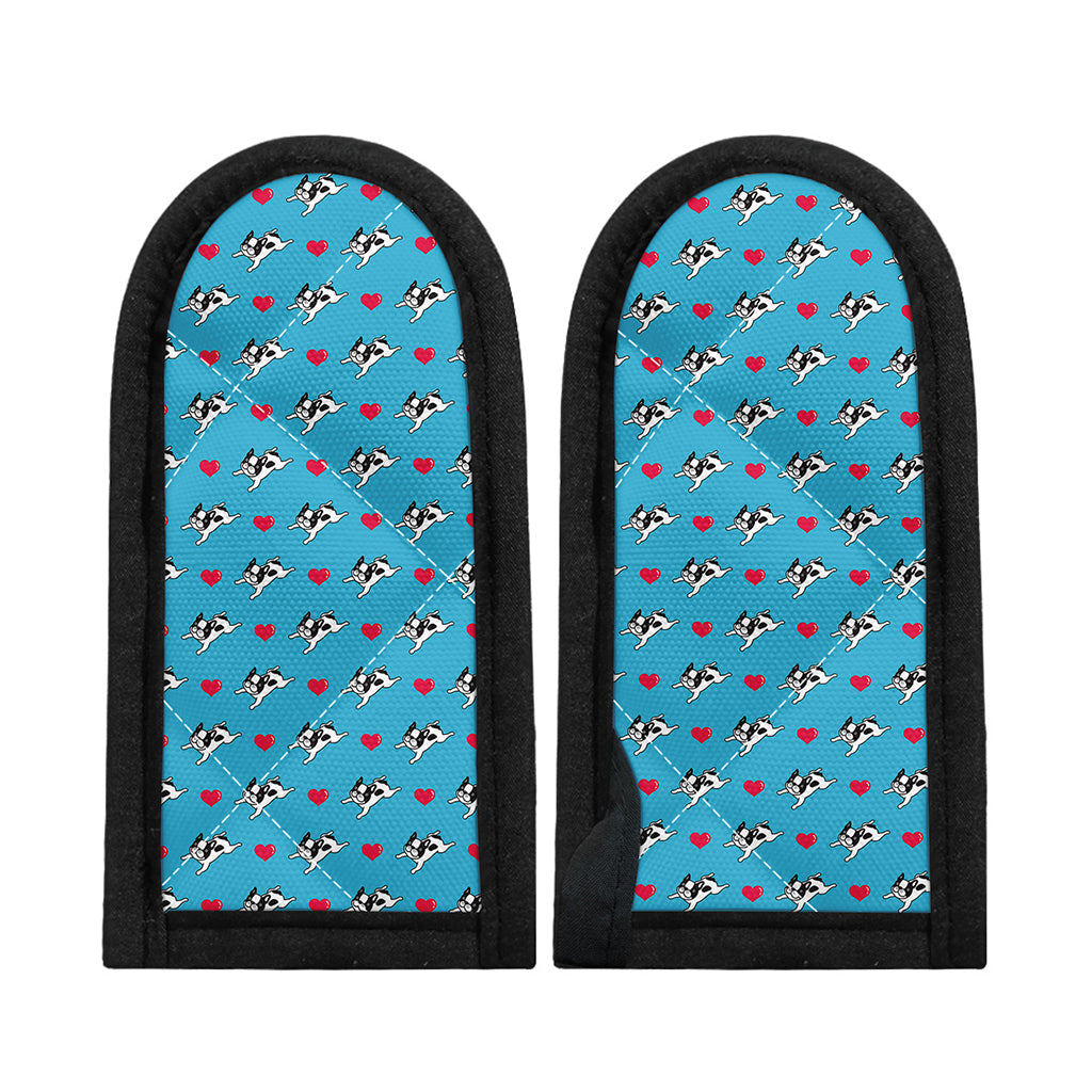 Love French Bulldog Pattern Print Skillet Handle Cover