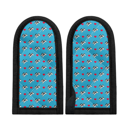 Love French Bulldog Pattern Print Skillet Handle Cover