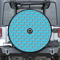 Love French Bulldog Pattern Print Tire Cover With Camera Hole