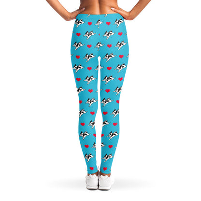 Love French Bulldog Pattern Print Women's Leggings