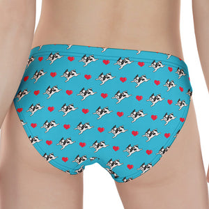 Love French Bulldog Pattern Print Women's Panties