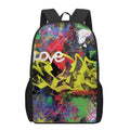 Love NYC Graffiti Print 17 Inch Backpack