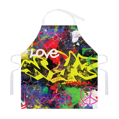 Love NYC Graffiti Print Adjustable Apron