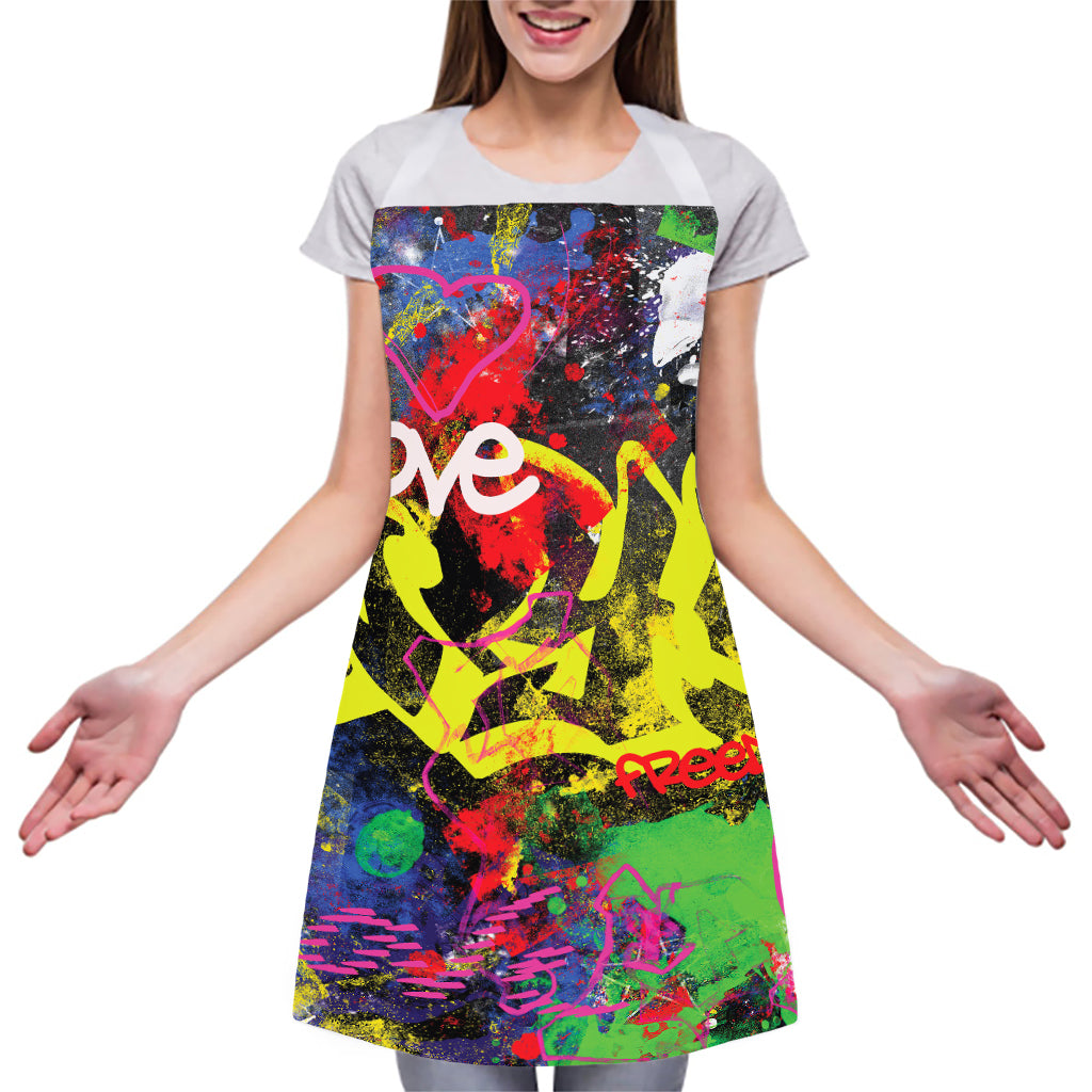 Love NYC Graffiti Print Adjustable Apron