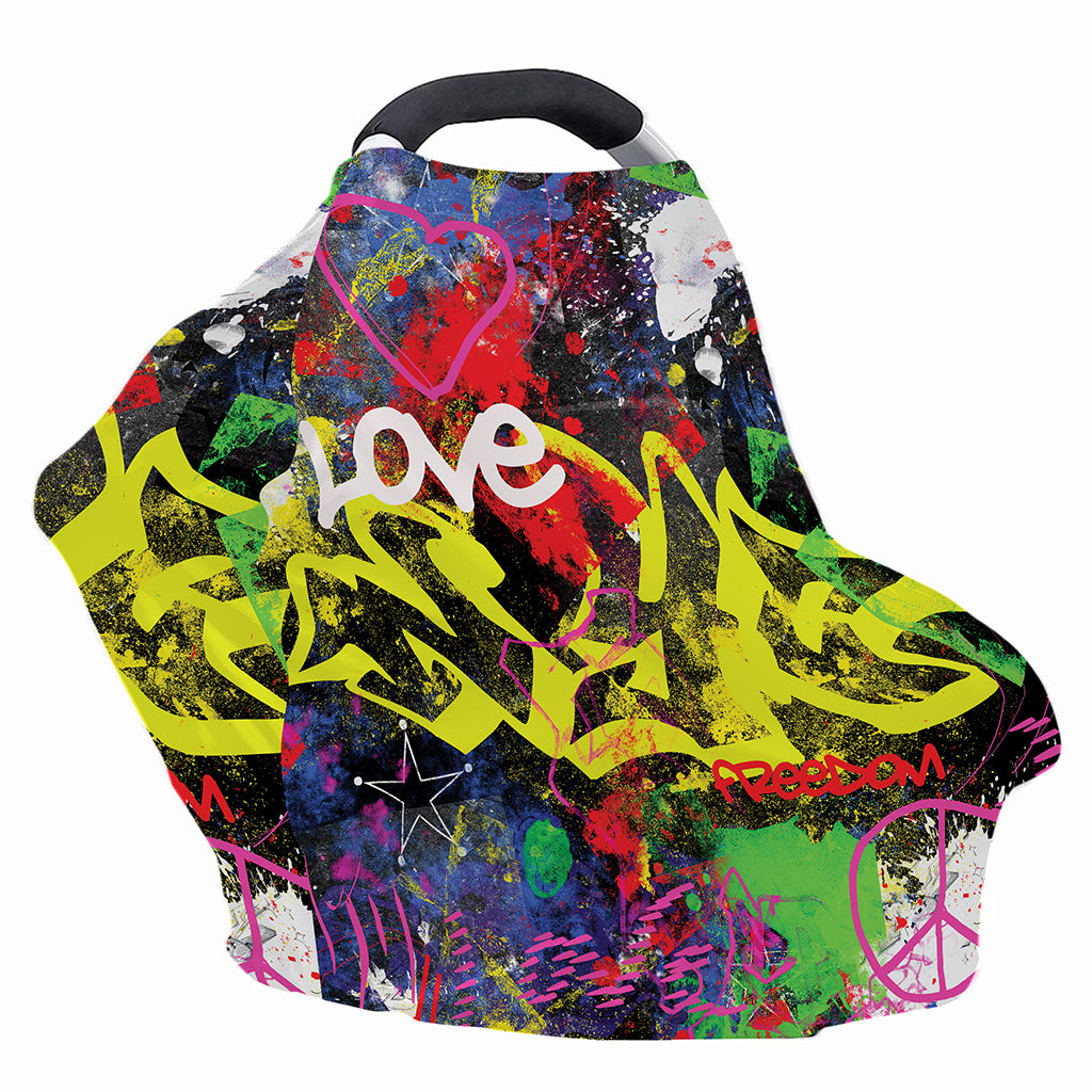 Love NYC Graffiti Print Baby Seat Cover