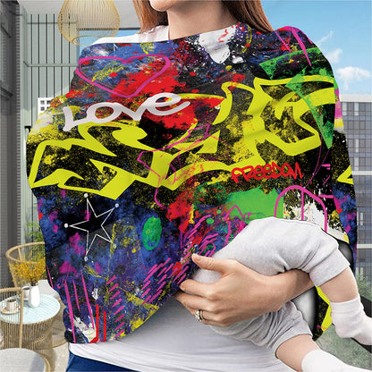 Love NYC Graffiti Print Baby Seat Cover