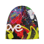 Love NYC Graffiti Print Beanie