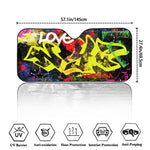 Love NYC Graffiti Print Car Windshield Sun Shade