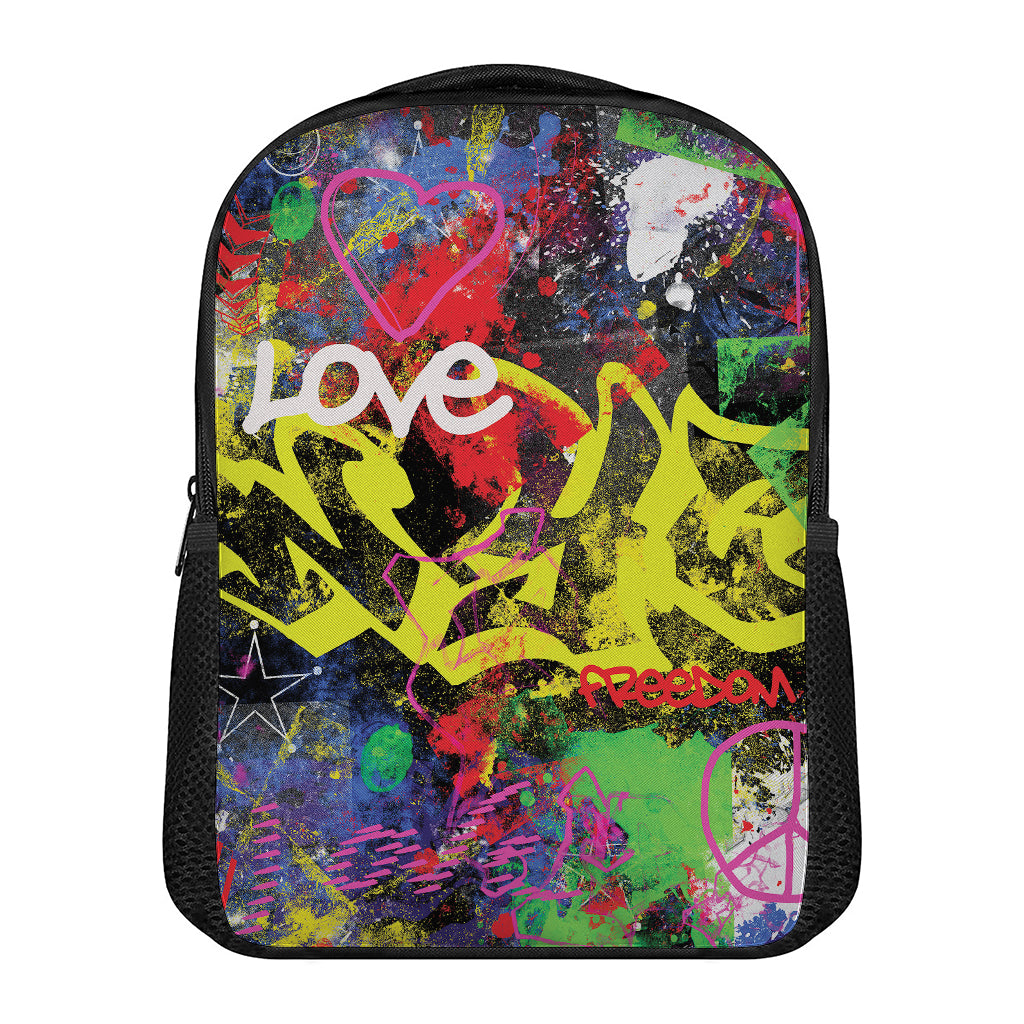 Love NYC Graffiti Print Casual Backpack
