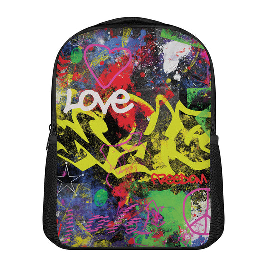 Love NYC Graffiti Print Casual Backpack