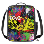 Love NYC Graffiti Print Crossbody Lunch Bag