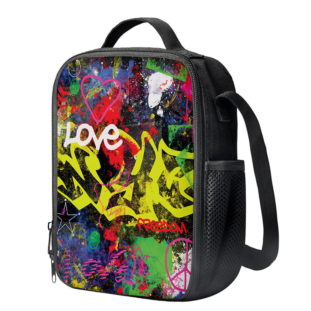 Love NYC Graffiti Print Crossbody Lunch Bag