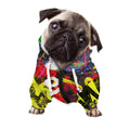 Love NYC Graffiti Print Dog Zip Up Hoodie