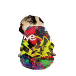 Love NYC Graffiti Print Dog Zip Up Jacket