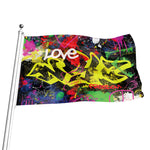 Love NYC Graffiti Print Flag