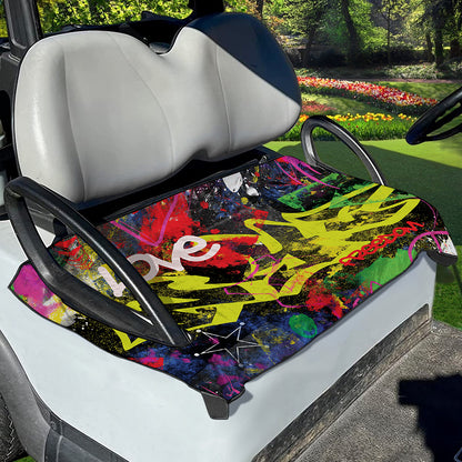 Love NYC Graffiti Print Golf Cart Seat Cover