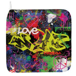 Love NYC Graffiti Print Hand Towel